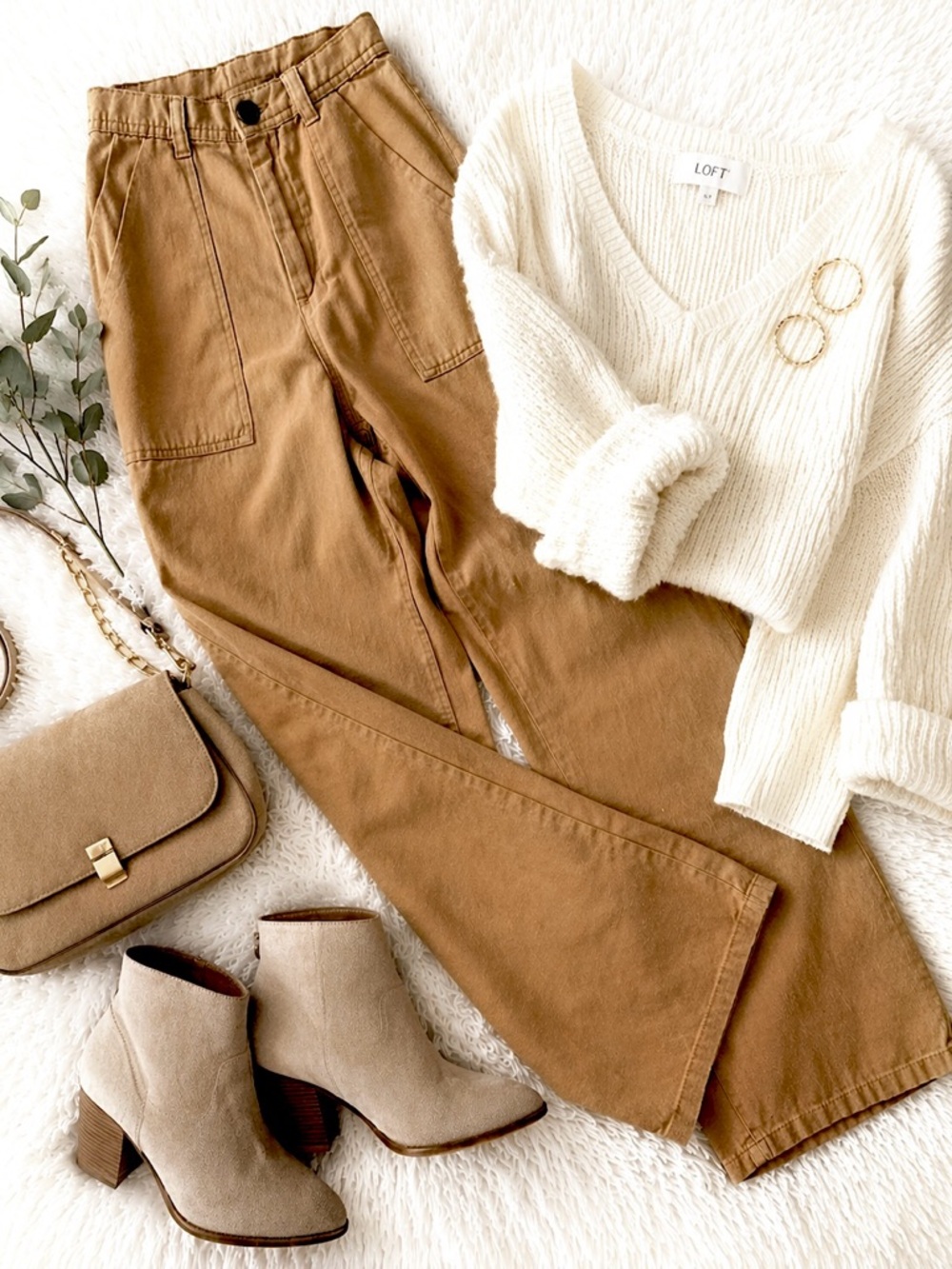 Tercel/Lyocel  ZARA High Waisted NEW dark mustard color